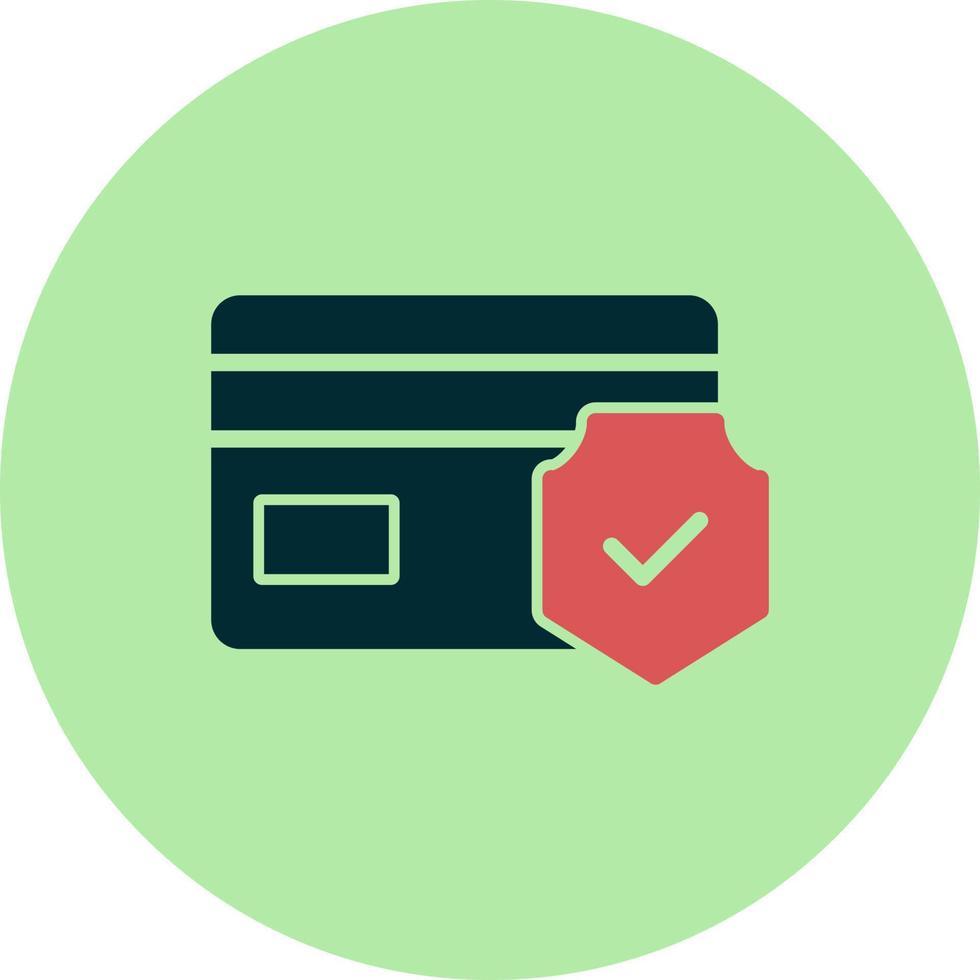 Secured Credit Card Vector Icon