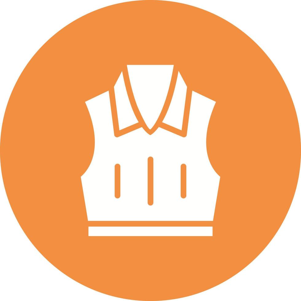Sleeveless Jacket Vector Icon