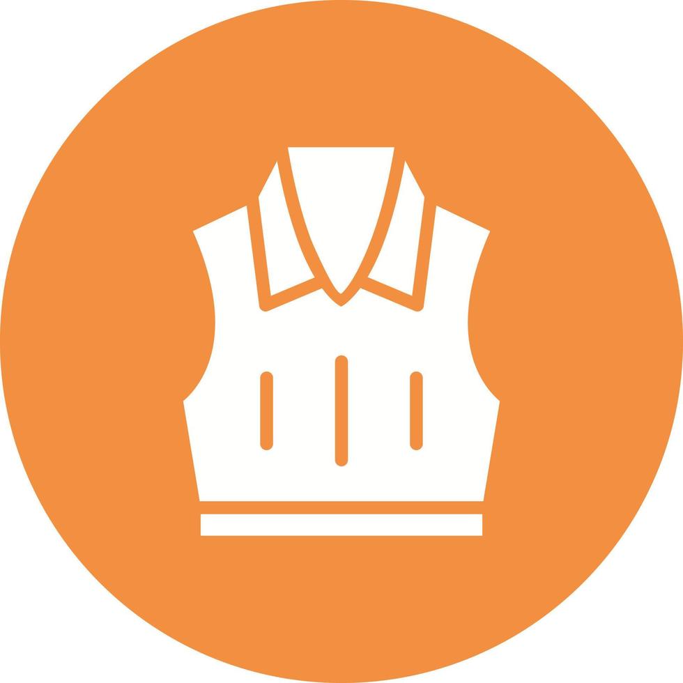 Sleeveless Jacket Vector Icon