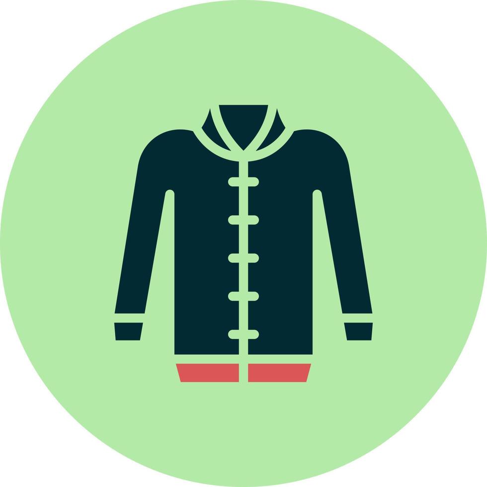 icono de vector de chaqueta