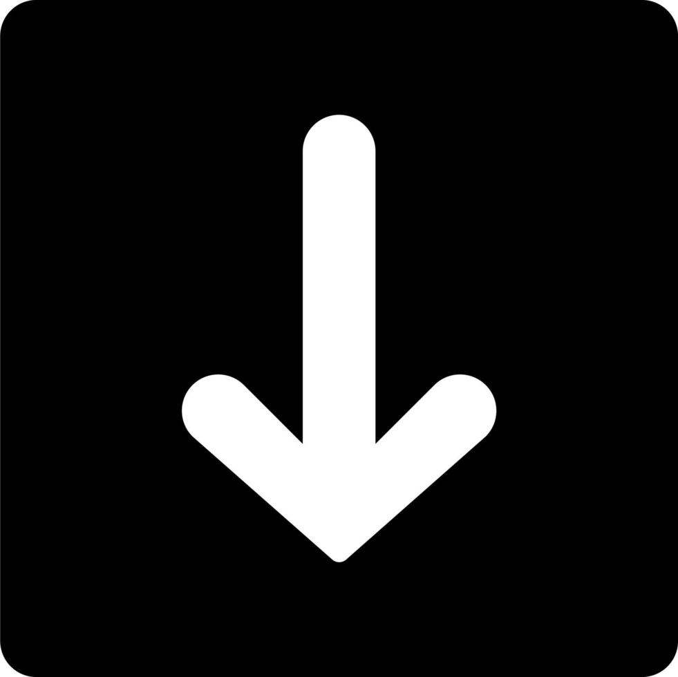 Arrow Down Vector Icon