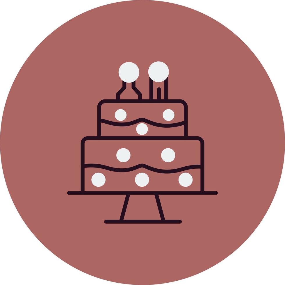 Wedding cake Vector Icon