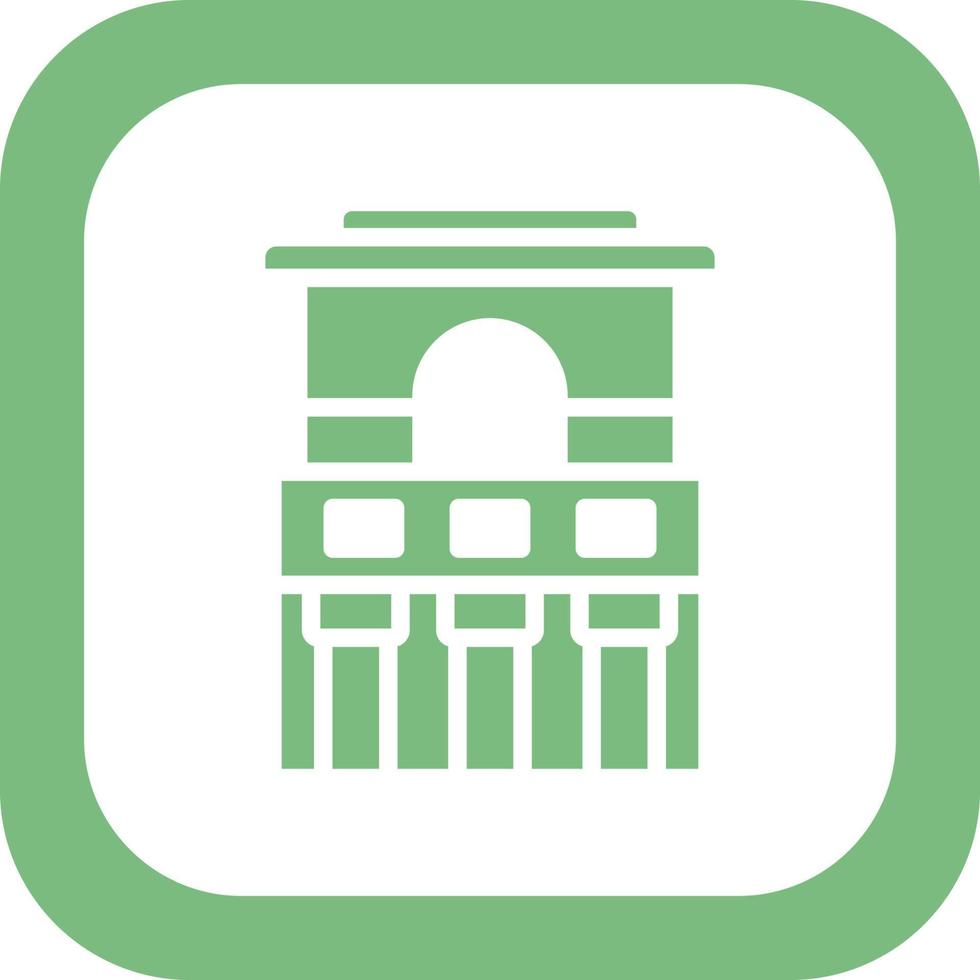 Temple Of The Frescoesline Vector Icon