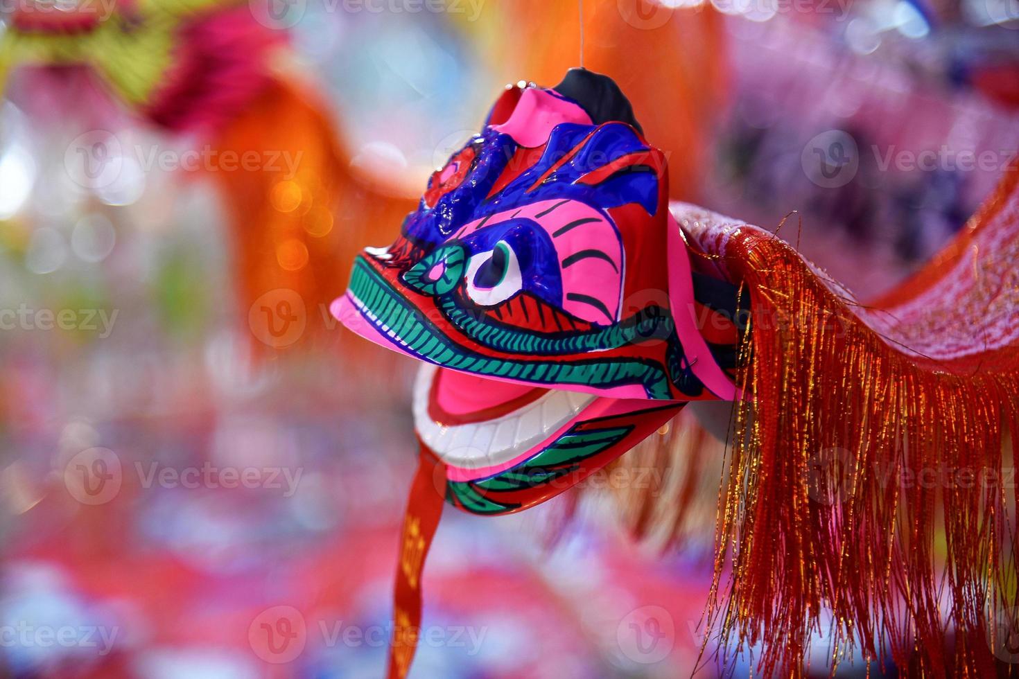 Dragon and Lion puppet paper toys photo