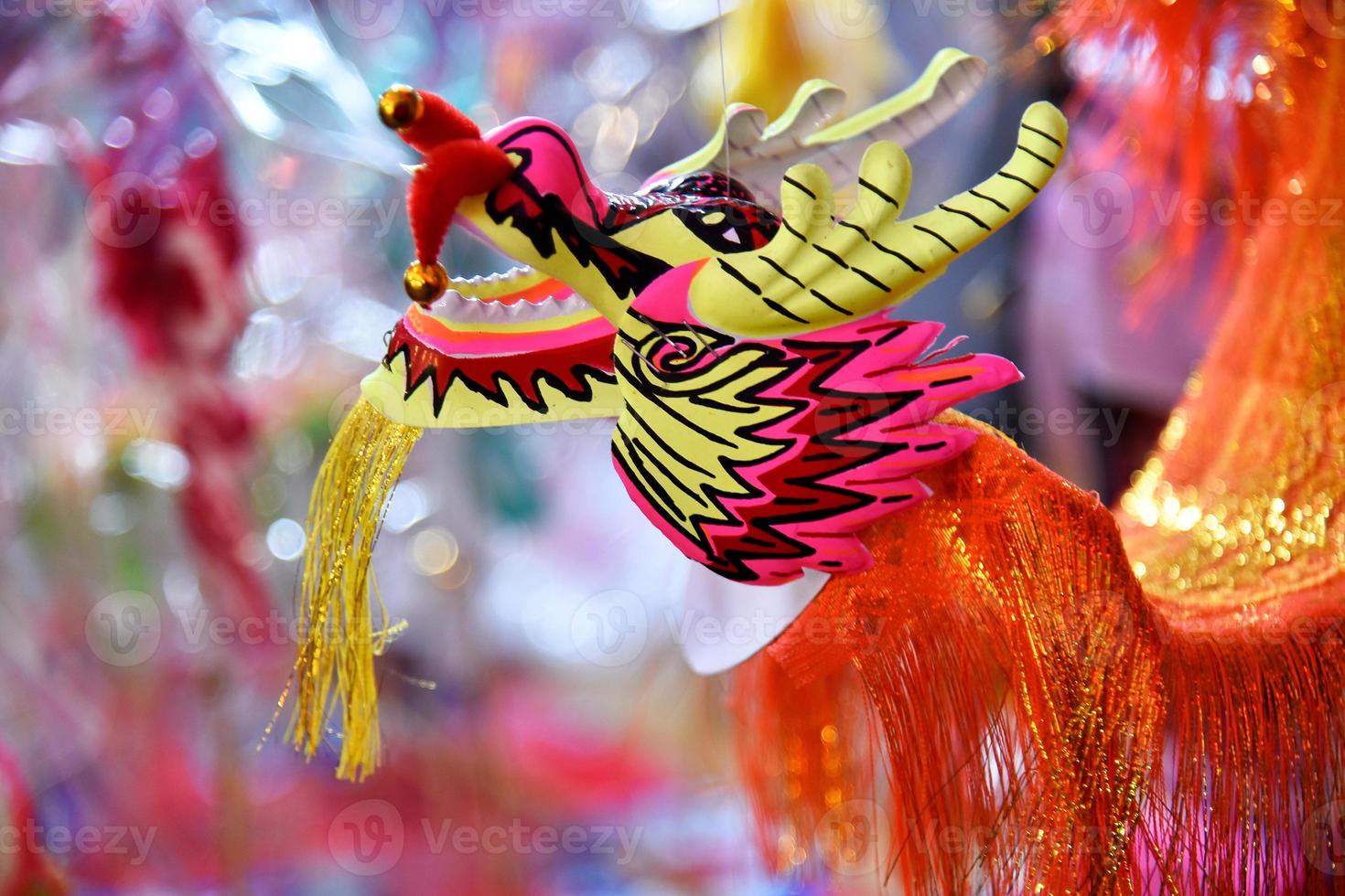 Dragon and Lion puppet paper toys photo