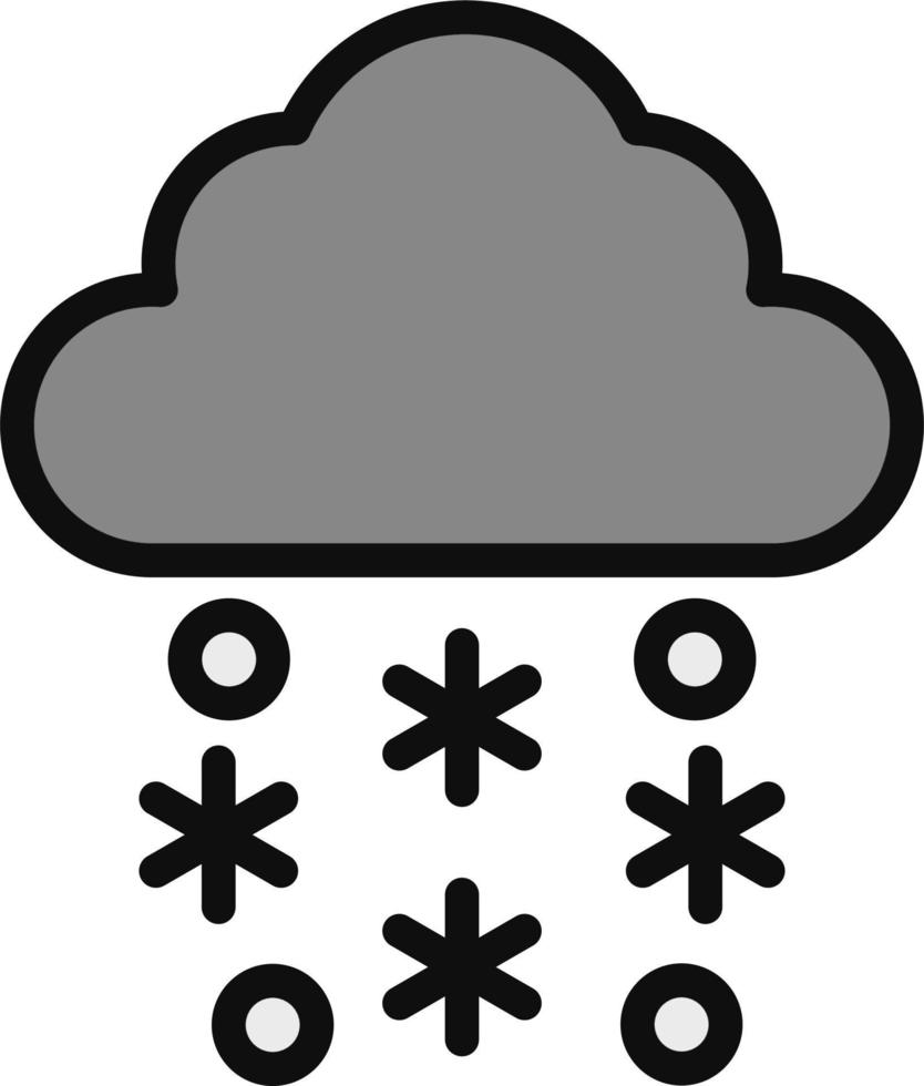 Snowfall Vector Icon
