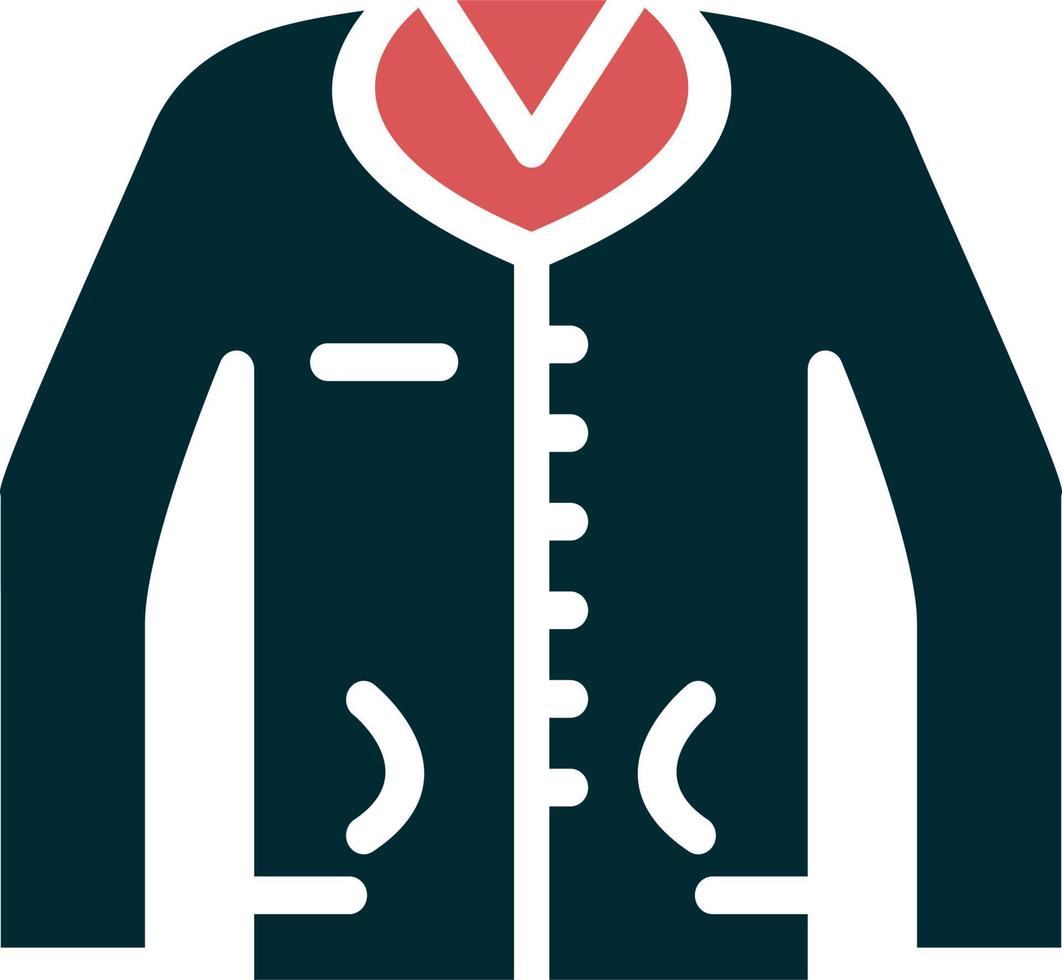 icono de vector de chaqueta