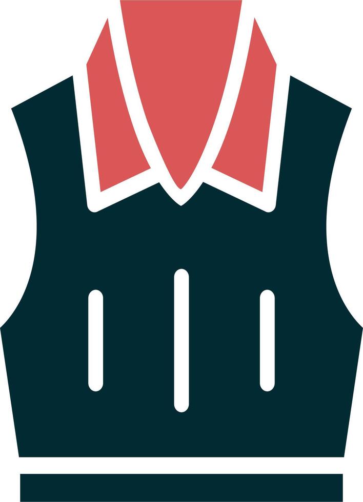 Sleeveless Jacket Vector Icon