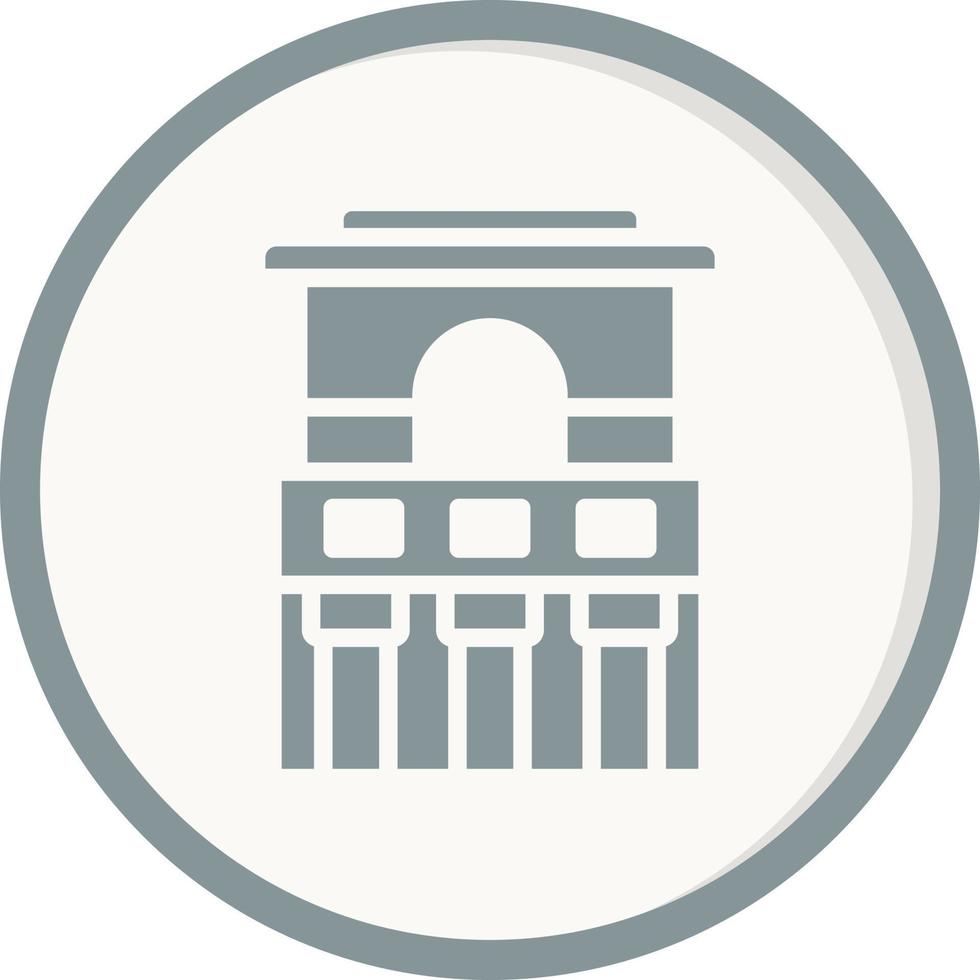 Temple Of The Frescoesline Vector Icon