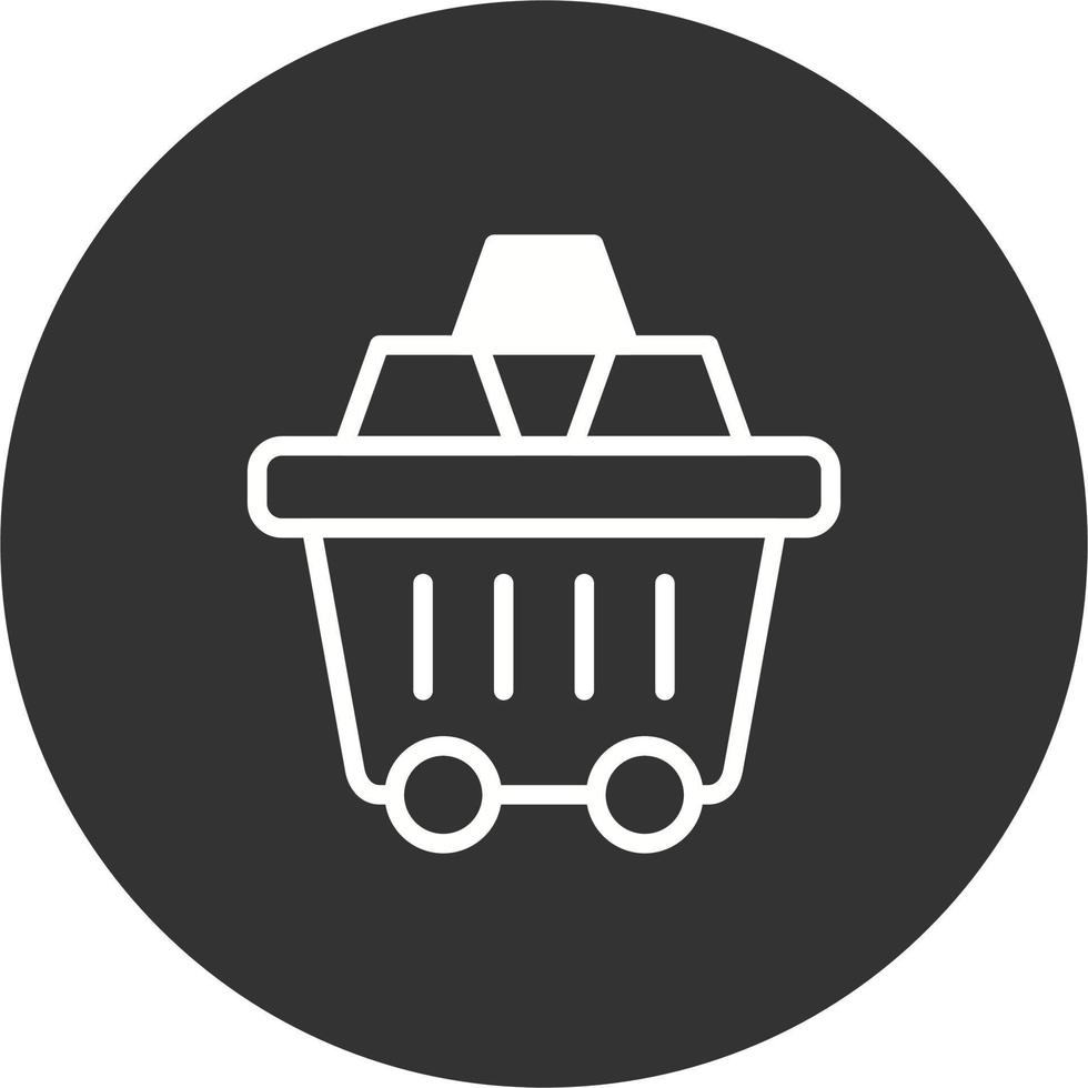 Mining Cart Vector Icon