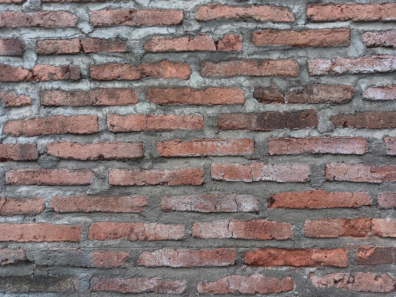 Red brick wall background, house wall photo