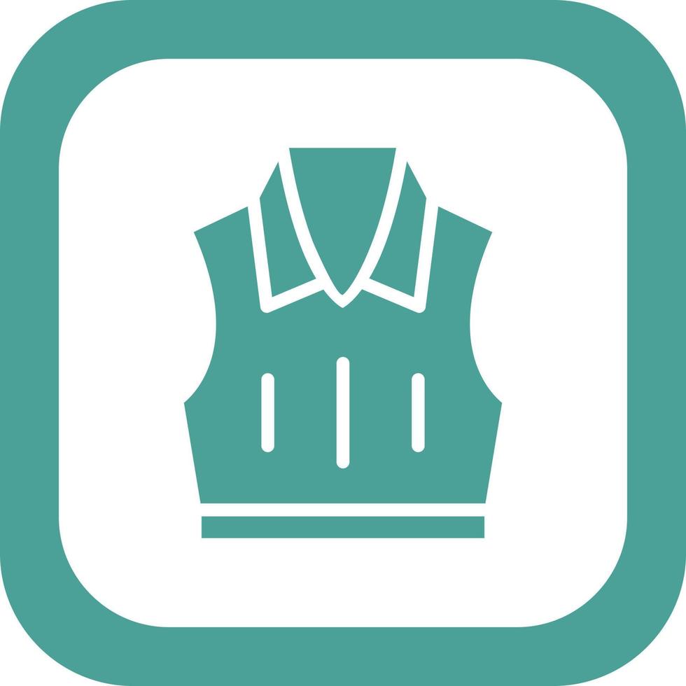 Sleeveless Jacket Vector Icon