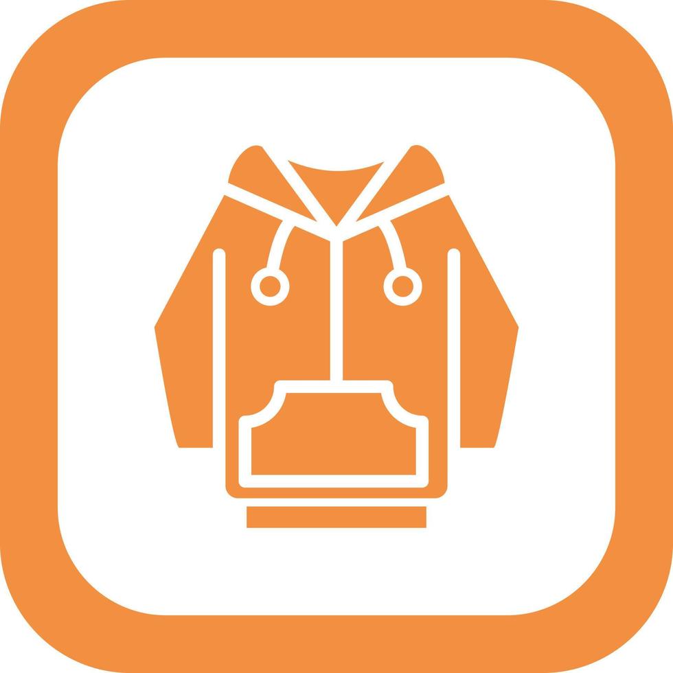 icono de vector de sudadera con capucha