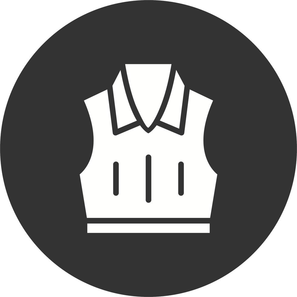 Sleeveless Jacket Vector Icon