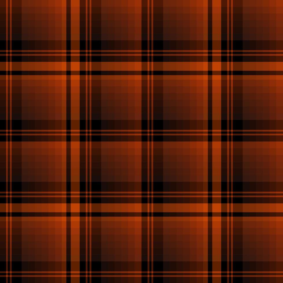 Seamless pattern in autumn black, brown and dark orange colors for plaid, fabric, textile, clothes, tablecloth and other things. Vector image.