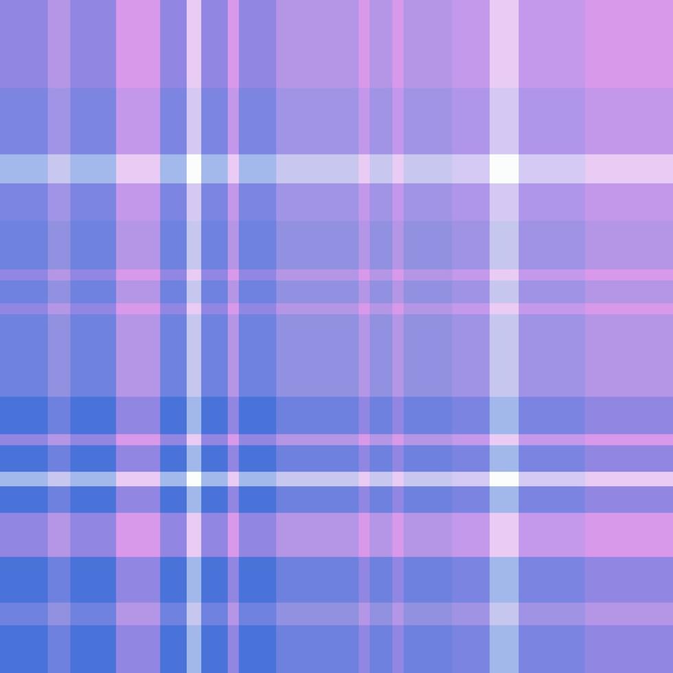 Seamless pattern in blue, pink and white colors for plaid, fabric, textile, clothes, tablecloth and other things. Vector image.