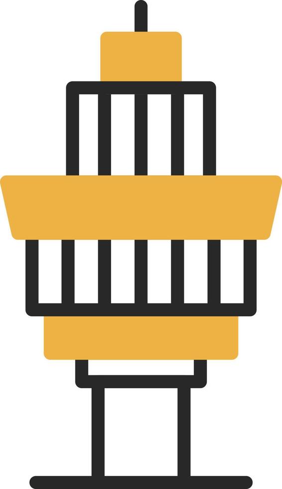 Control Tower Vector Icon Design