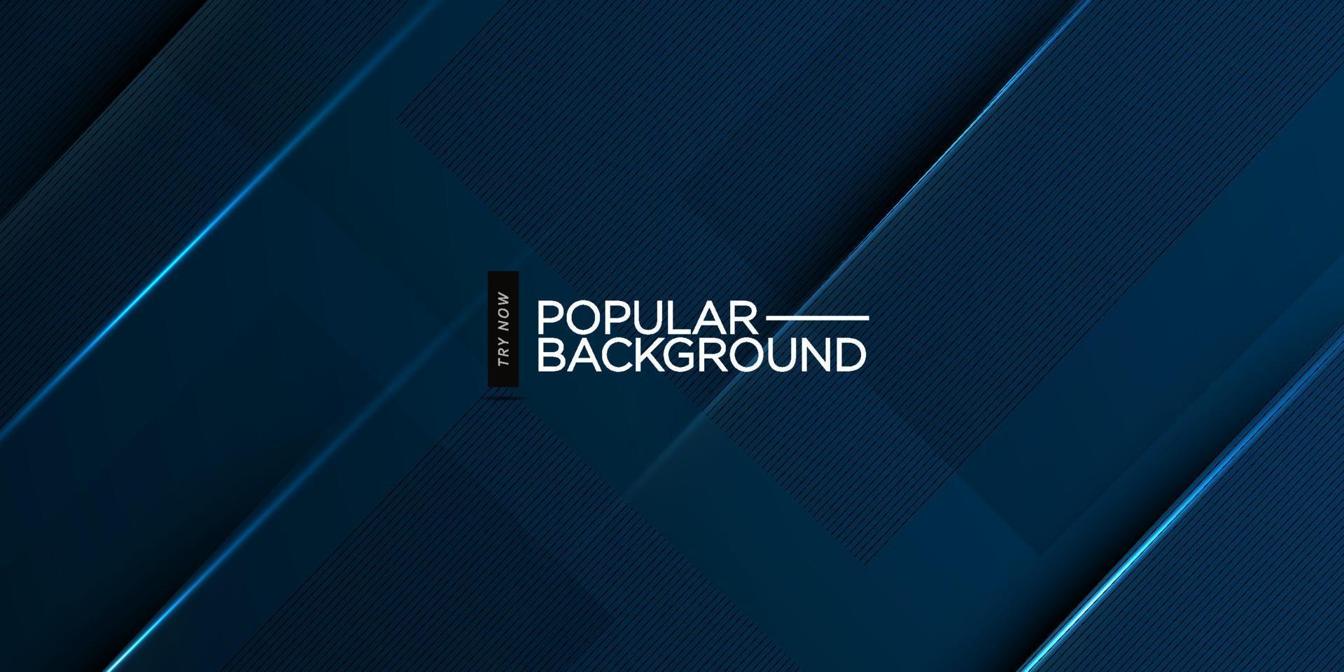 Abstract dark blue background with shadow lines and shine . 3d look and cool design . illustration Eps10 vector