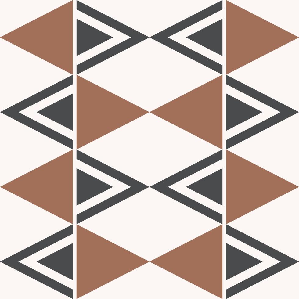 Geometric triangle pattern. Abstract geometric triangle shape seamless pattern background. Geometric boho minimal style use for fabric, textile, home decoration elements, upholstery, wrapping. vector