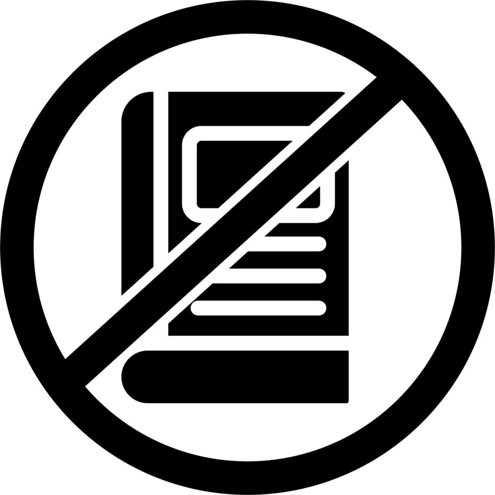 No Education Vector Icon