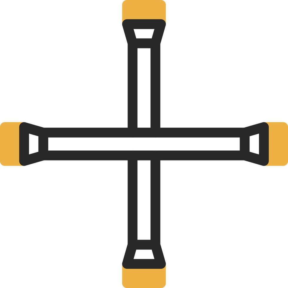 Lug Wrench Vector Icon Design
