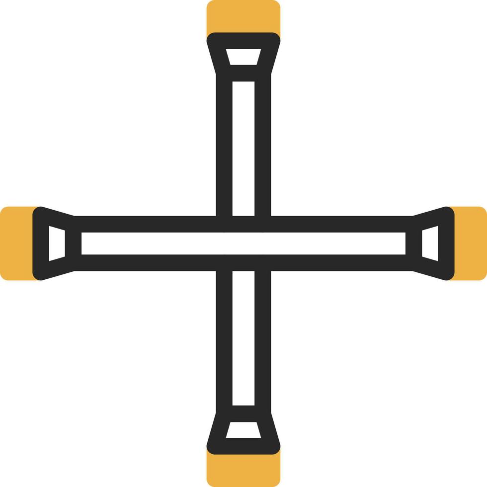 Lug Wrench Vector Icon Design