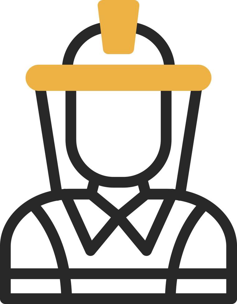 Firefighter Vector Icon Design