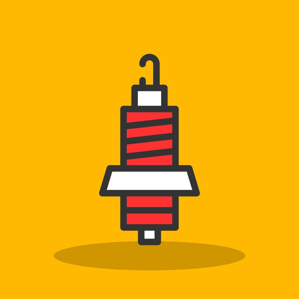 Spark Plug Vector Icon Design