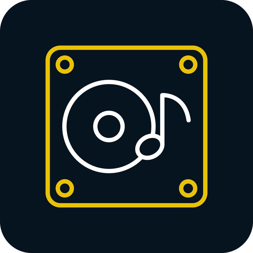 diseño de icono de vector de álbum de música