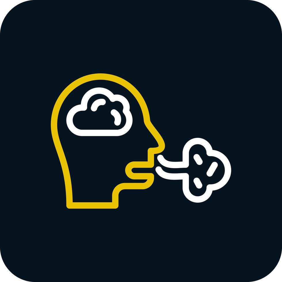 Inhale Vector Icon Design
