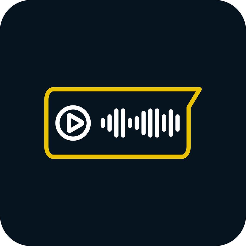 Voice Message Vector Icon Design