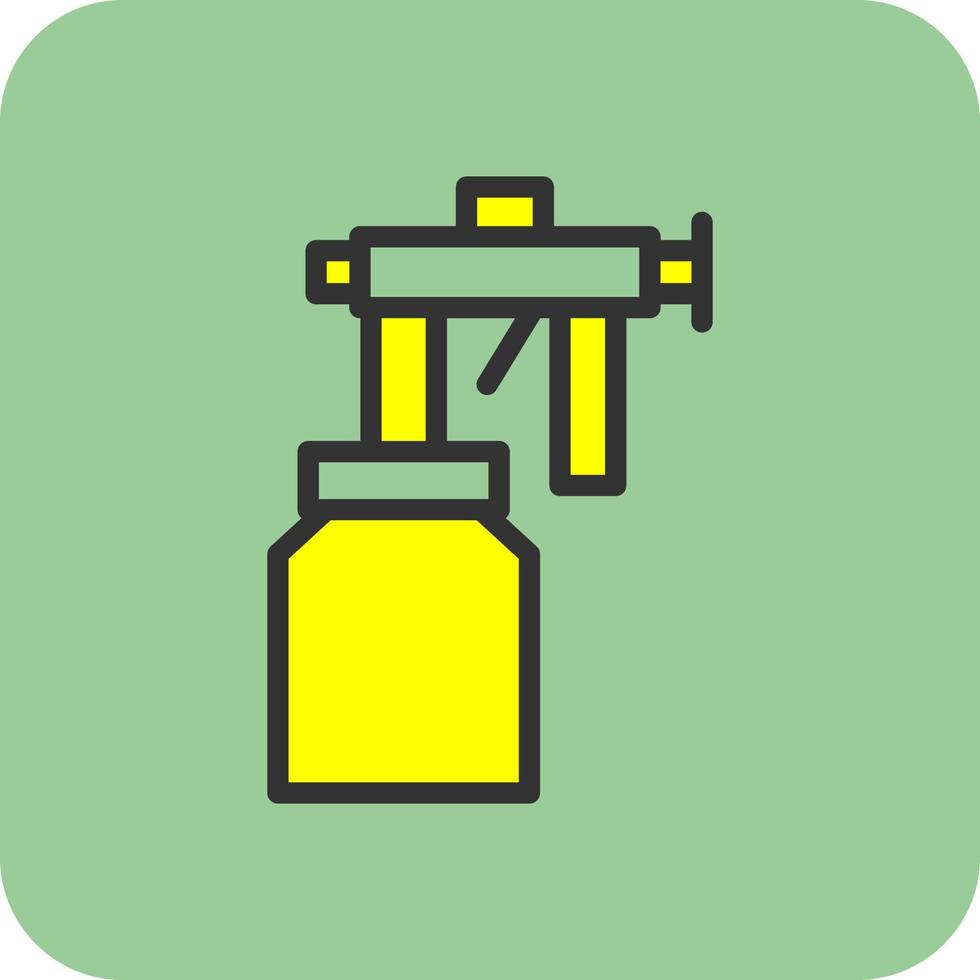 Spray Paint Gun Vector Icon Design