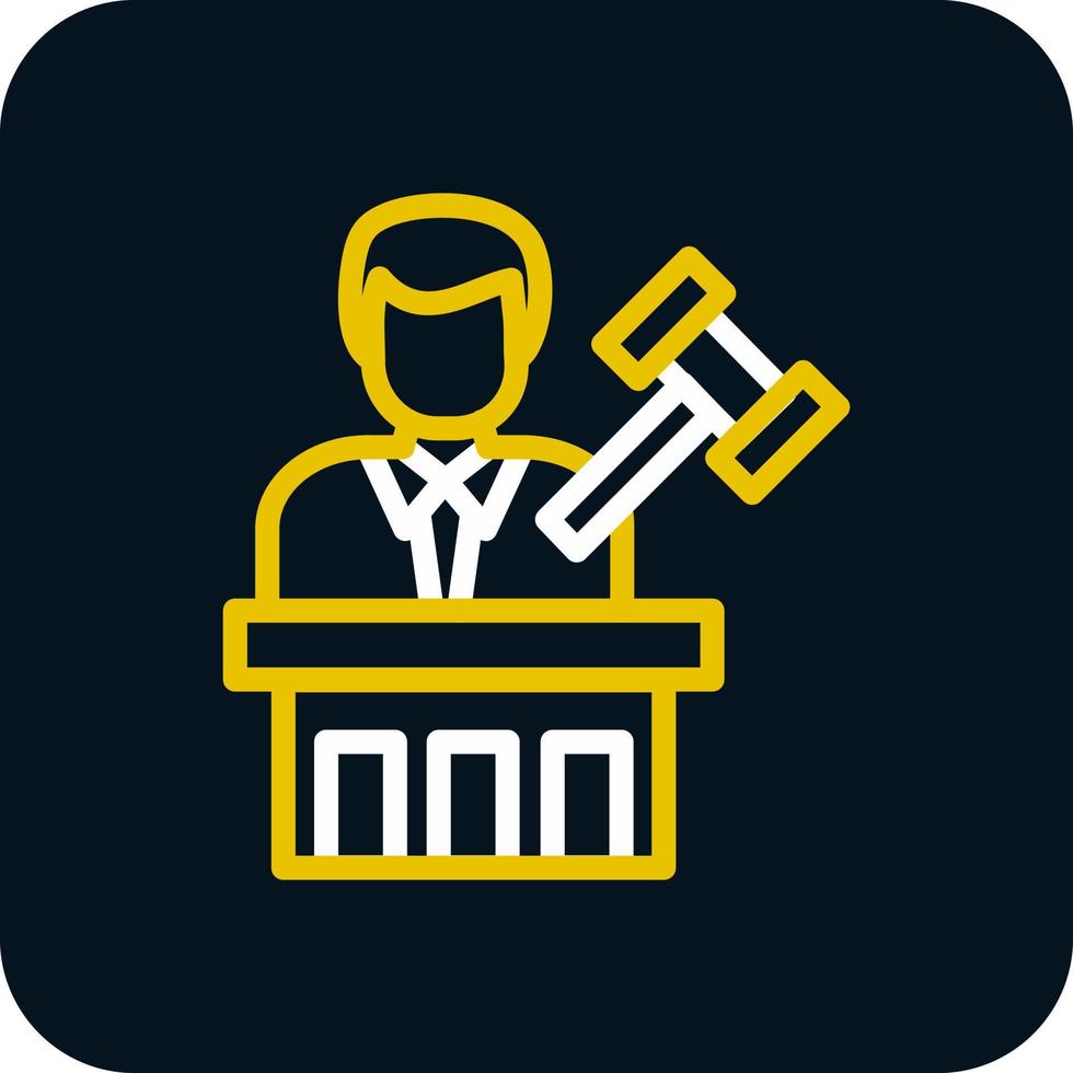 Judge Vector Icon Design