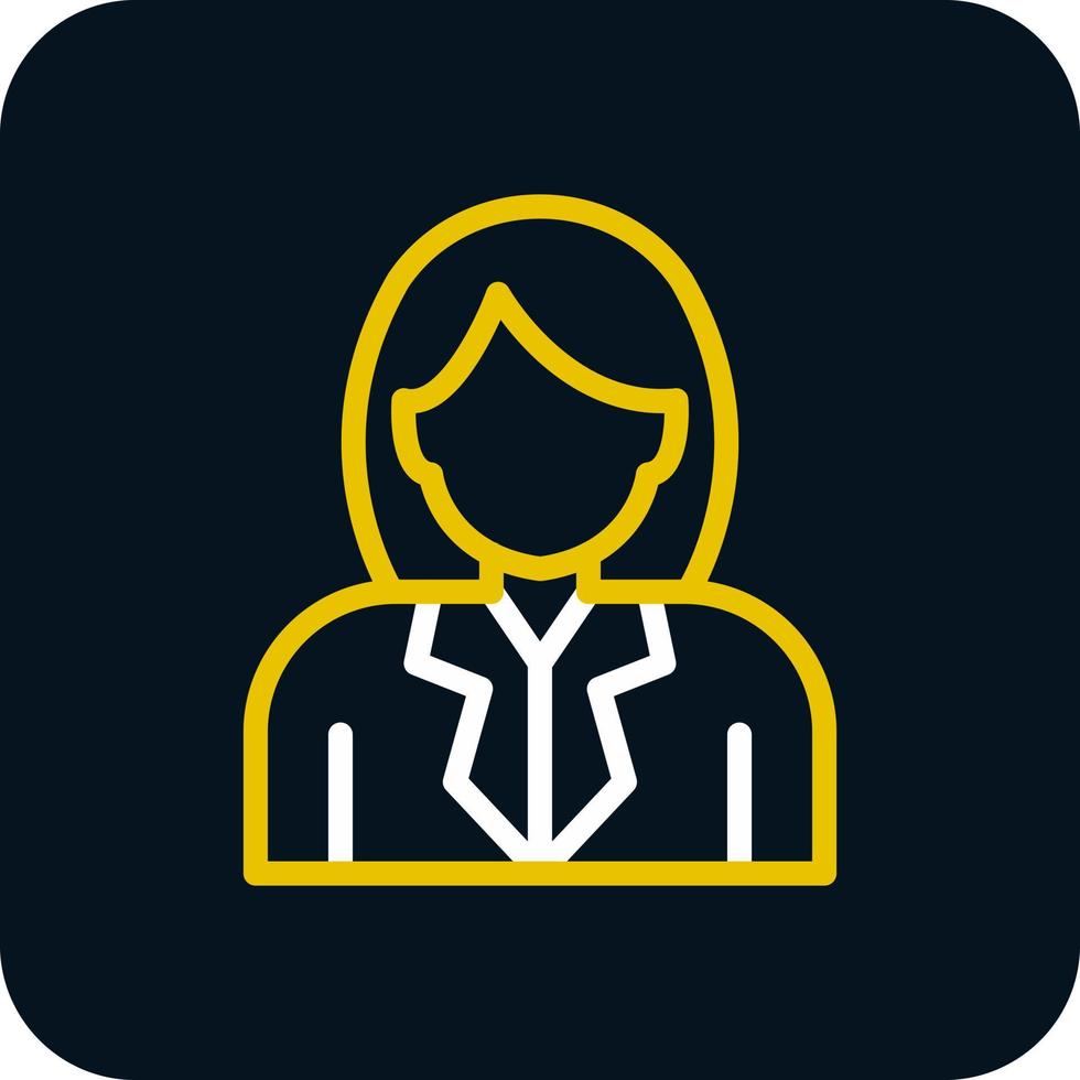 Stewardess Vector Icon Design