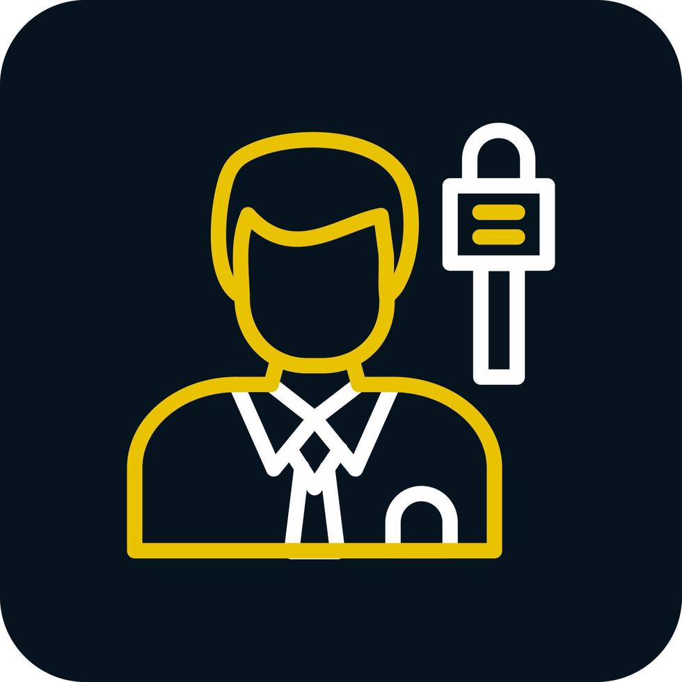 Journalist Vector Icon Design