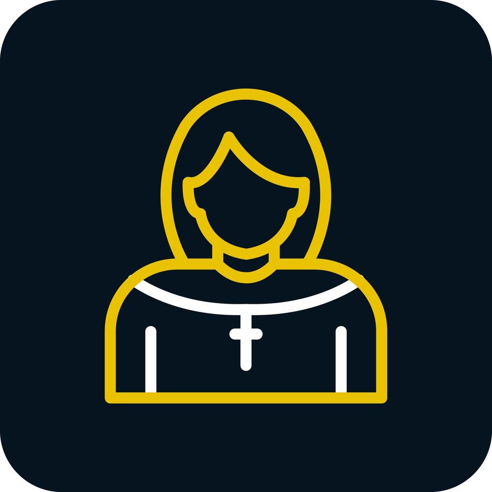 Nun Vector Icon Design