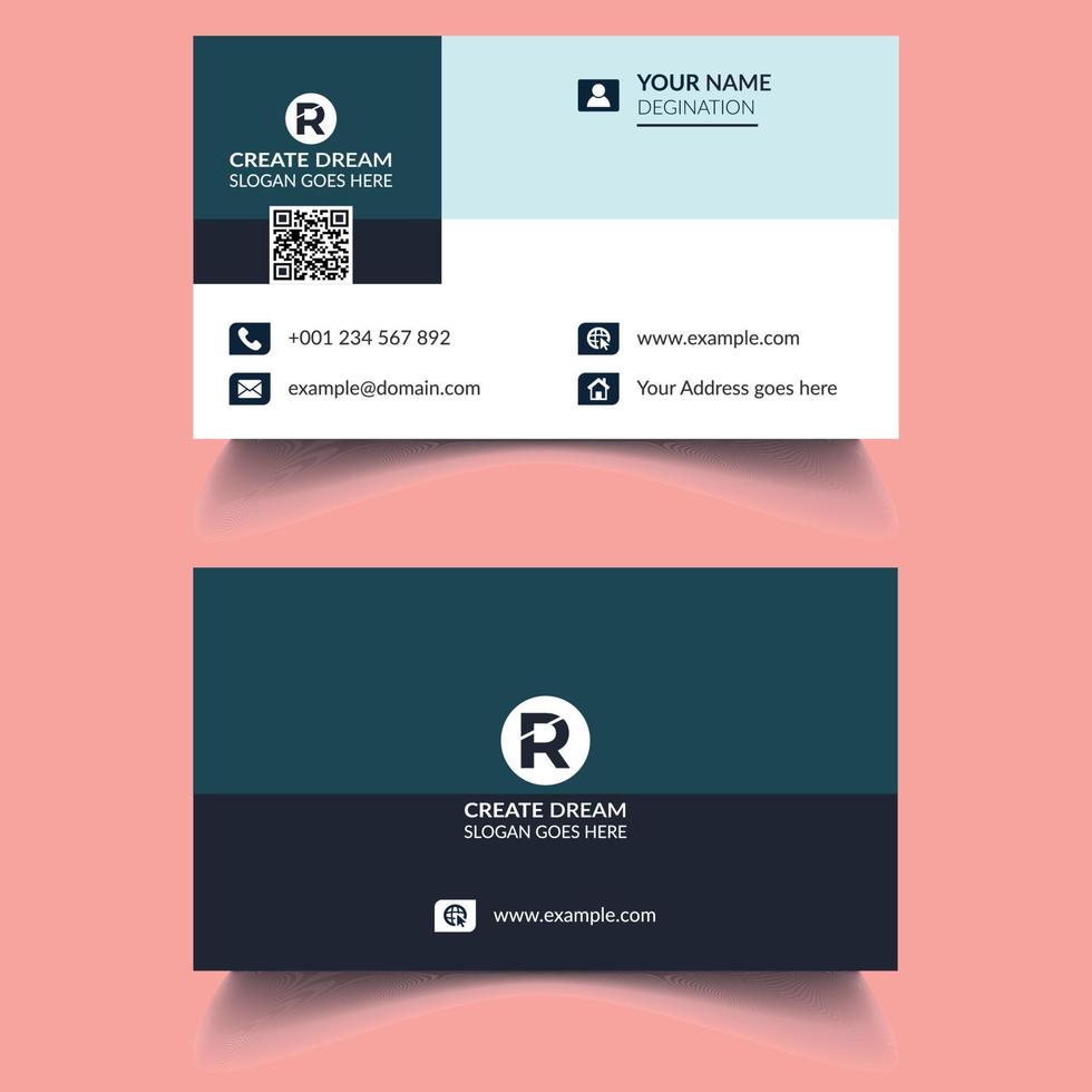 Vector Modern Corporate and Clean Business Card Template