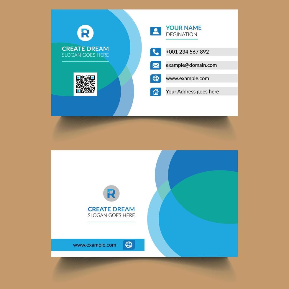 Vector Modern Corporate and Clean Business Card Template