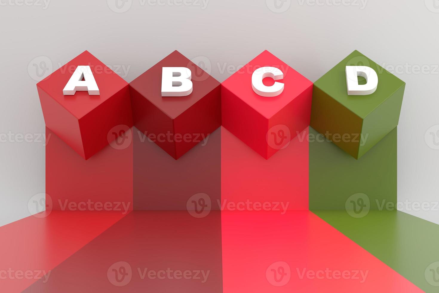 Set of infographic colorful banners square sections photo
