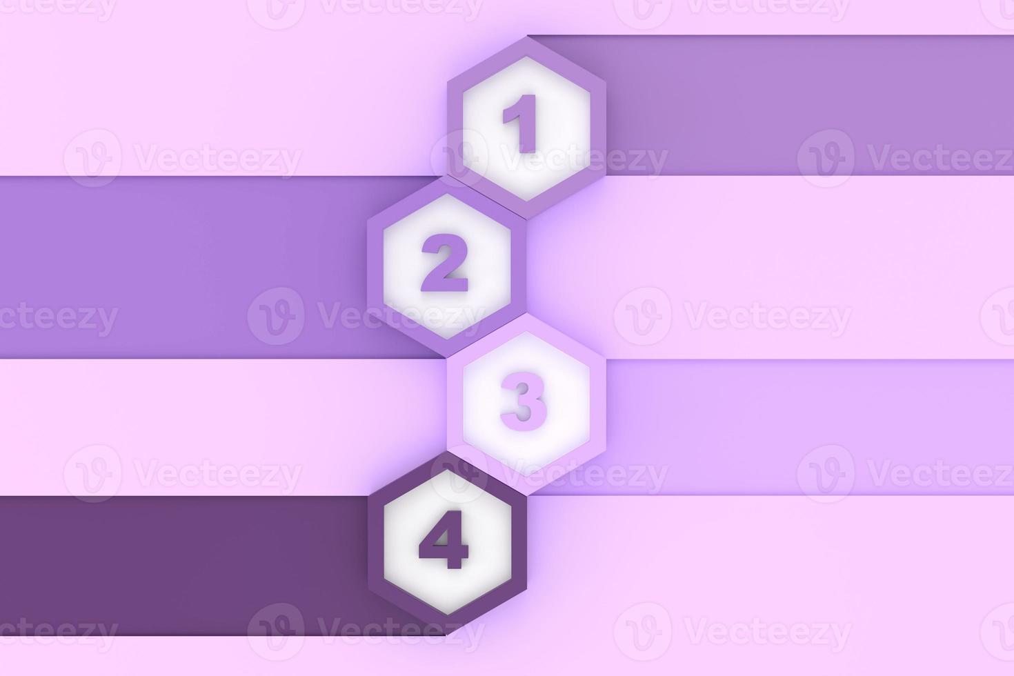 infographics for set of colorful hexagon buttons, banner design as set. photo