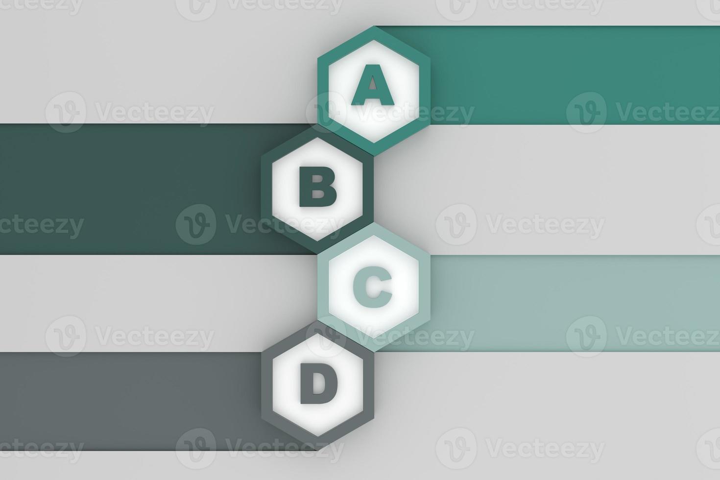 infographics for set of colorful hexagon buttons, banner design as set. photo