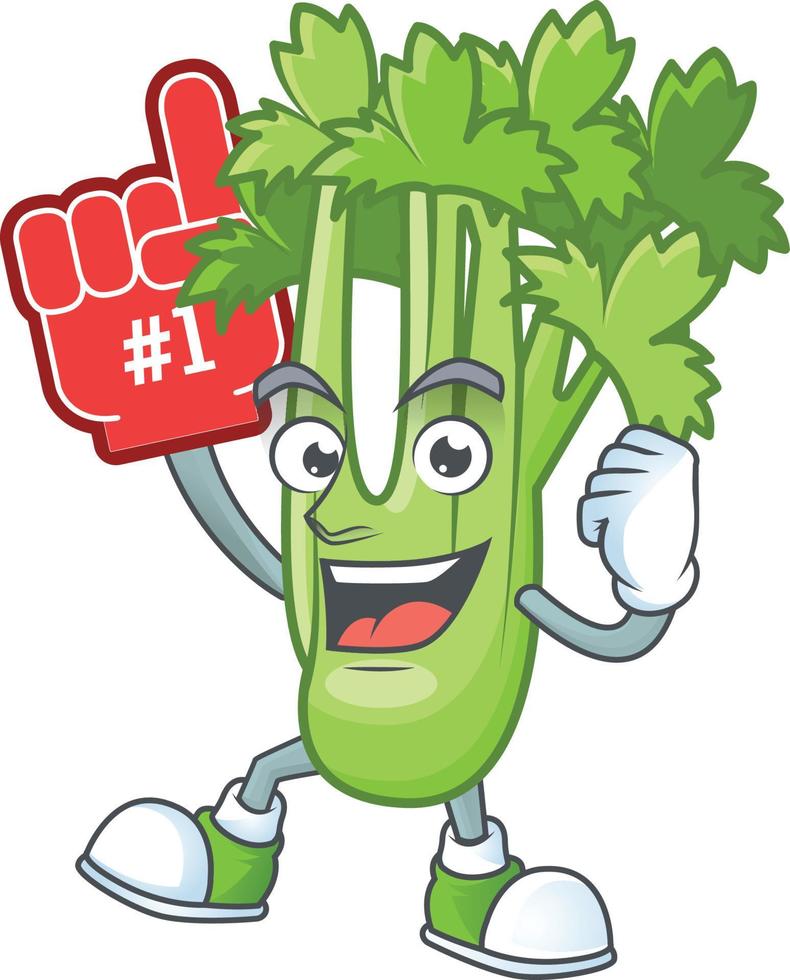 Happy celery plant cartoon character 19829603 Vector Art at Vecteezy