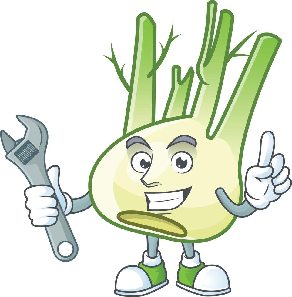 Fennel cartoon character vector