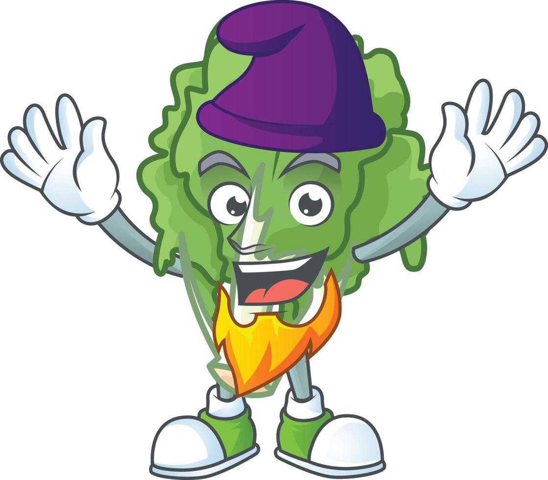 Endive cartoon character style vector