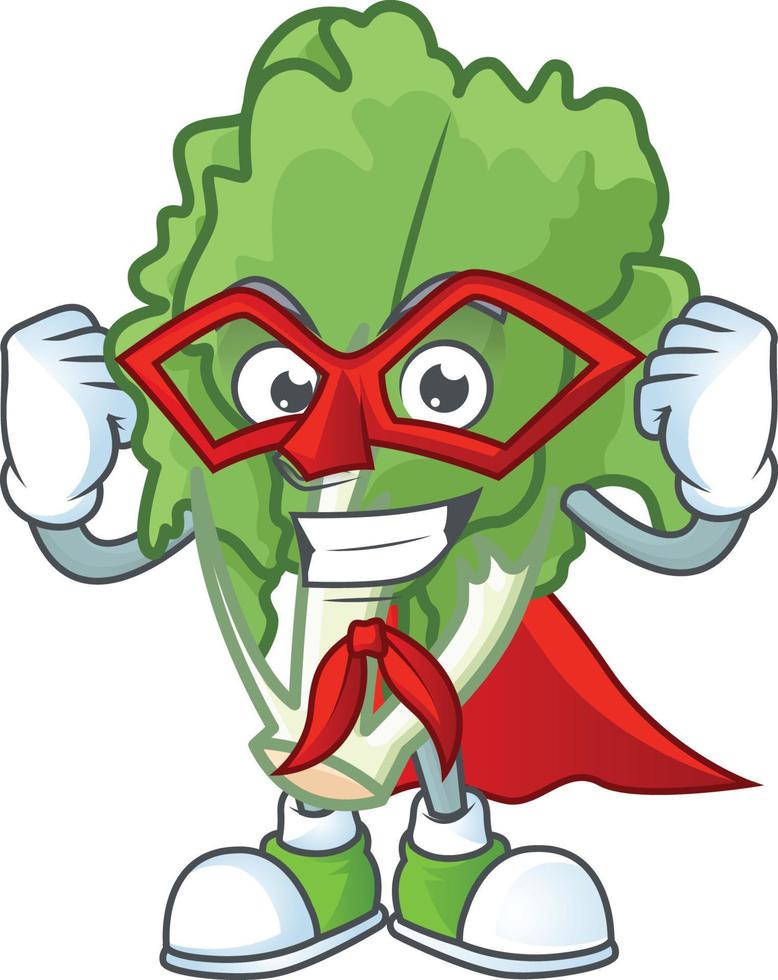 Endive cartoon character style vector