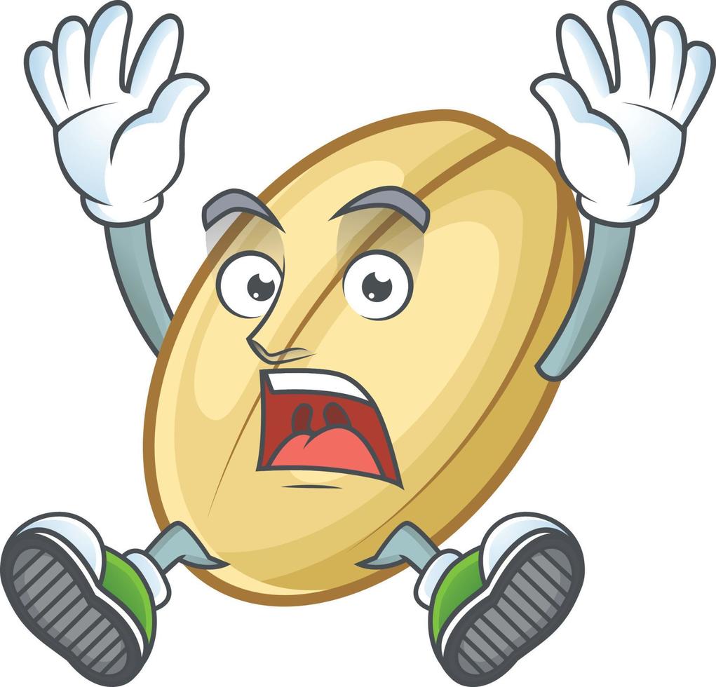 Split bean cartoon character style vector