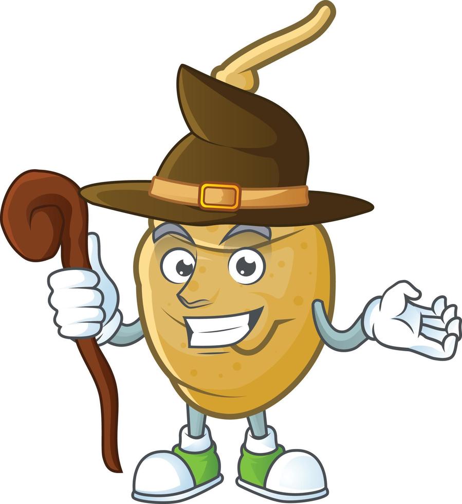 Jerusalem artichoke cartoon character style vector