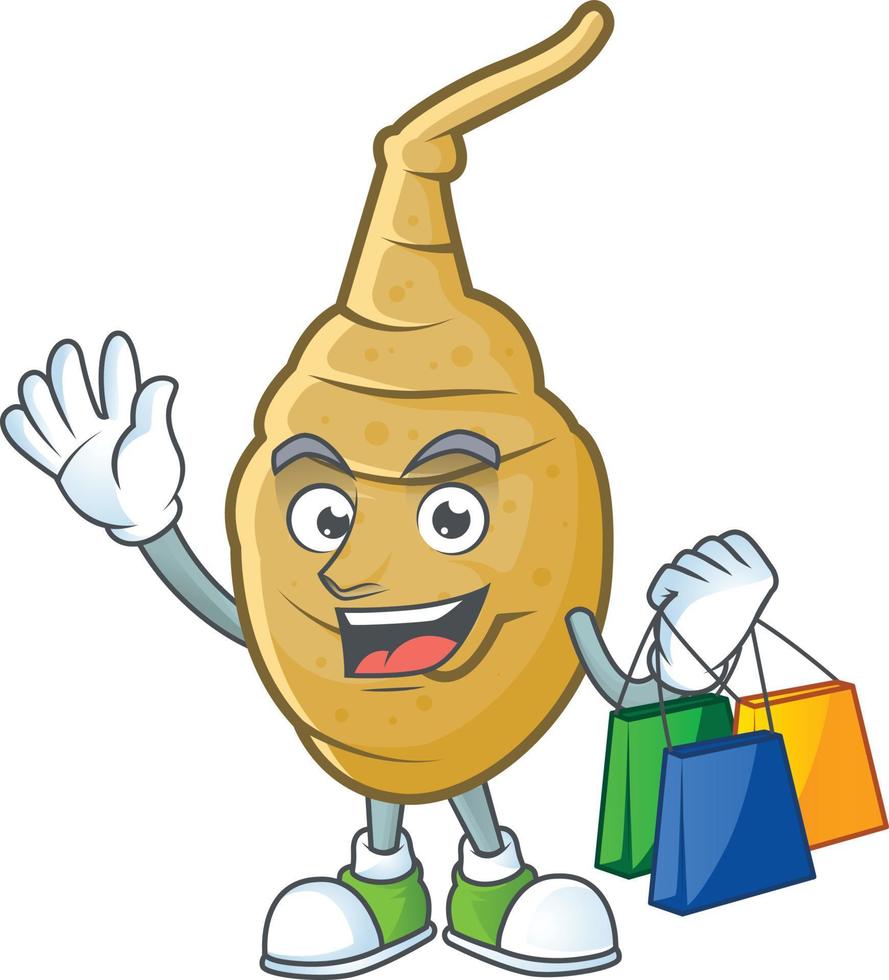 Jerusalem artichoke cartoon character style vector