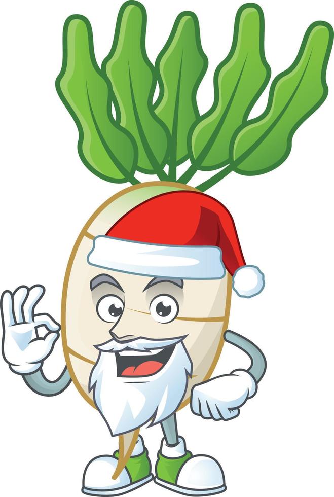 daikon dibujos animados personaje estilo vector