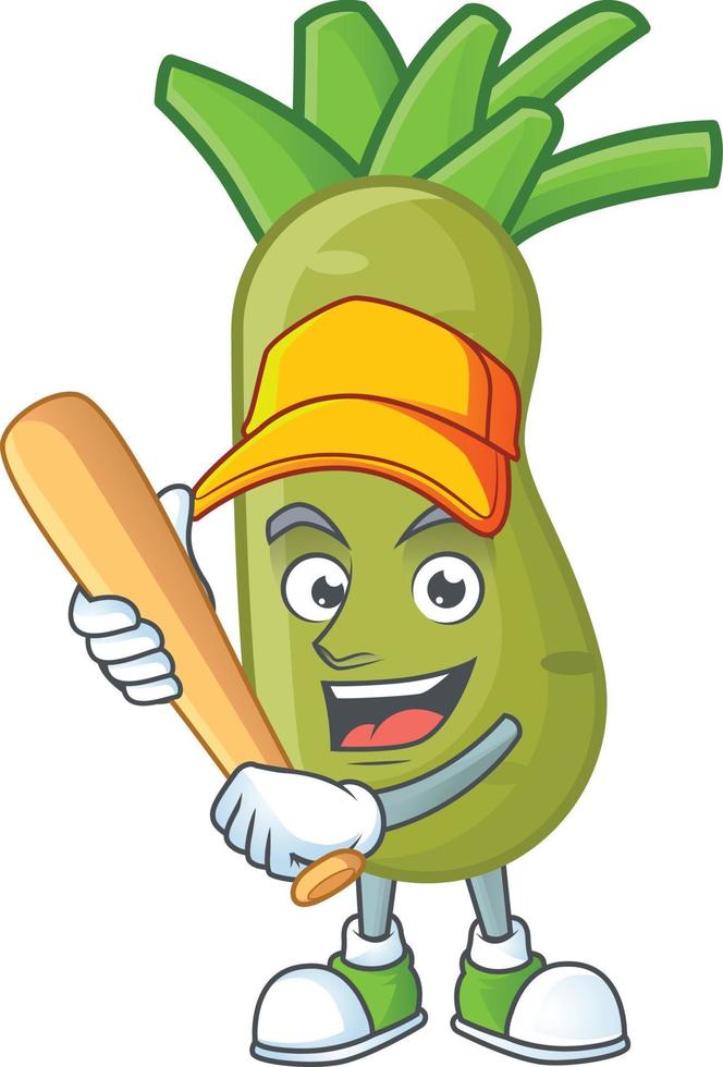 Wasabi cartoon character vector